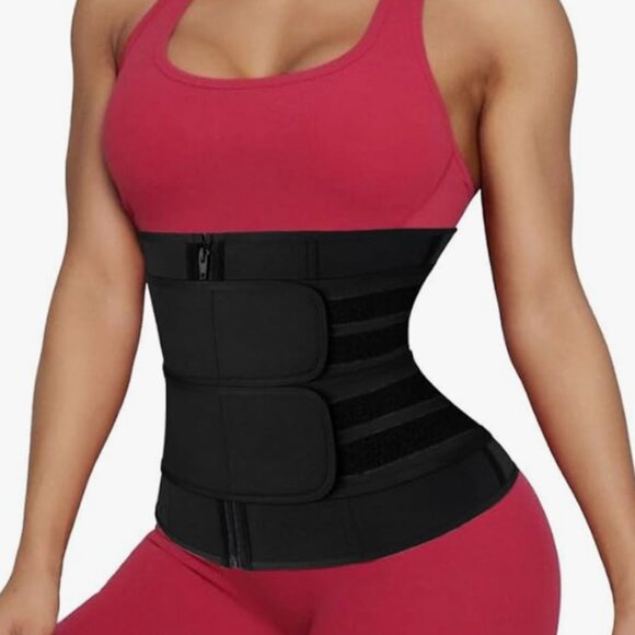 Double Adj. Belt Abdominal Waist Trainer Trimmer main image 3